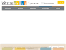 Tablet Screenshot of boehmer-shk.de